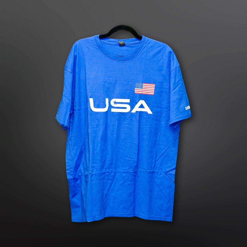 Samsung Tultex Patriotic Blue XL T-Shirt - Great!
